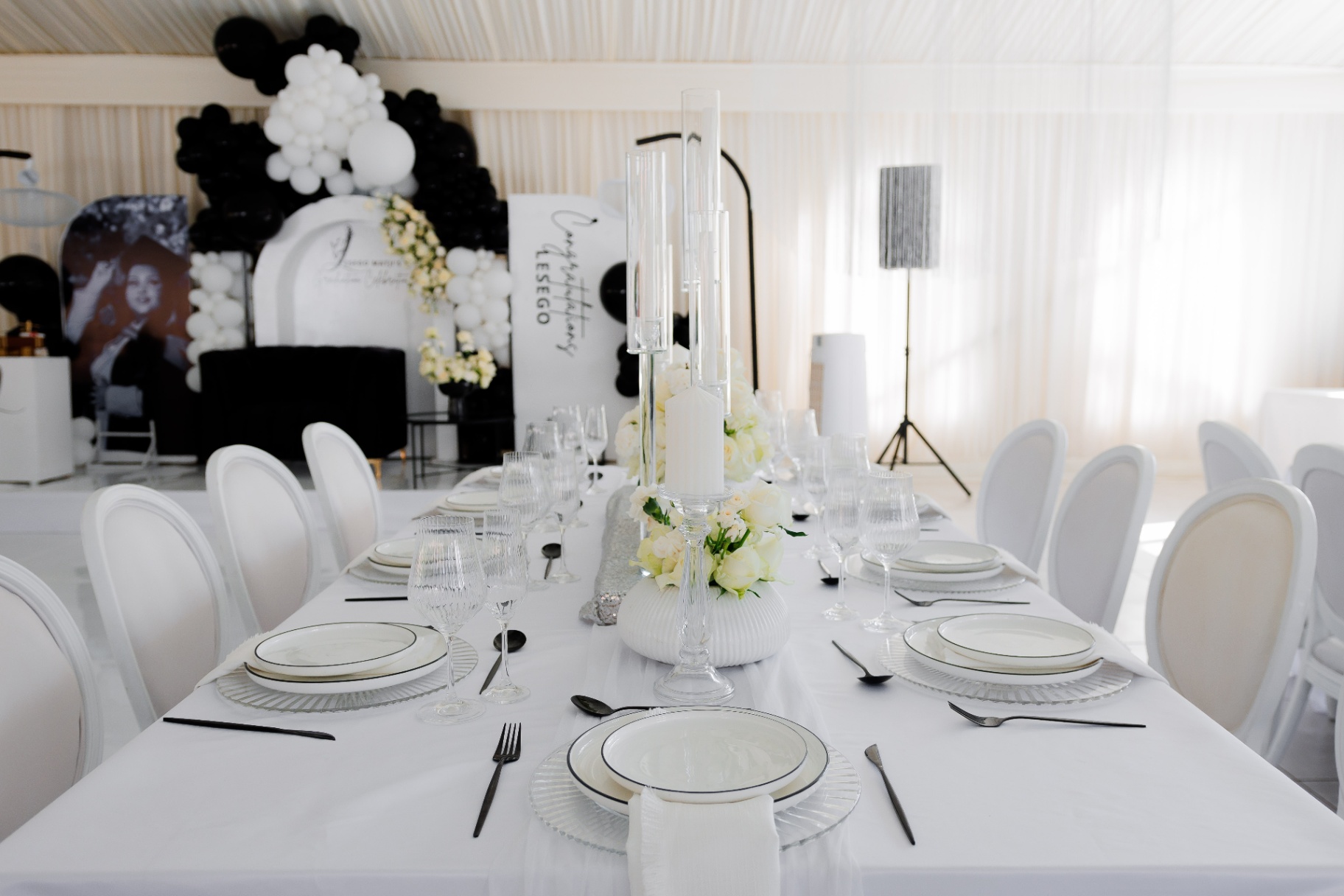Graduations event styled by Arose Events