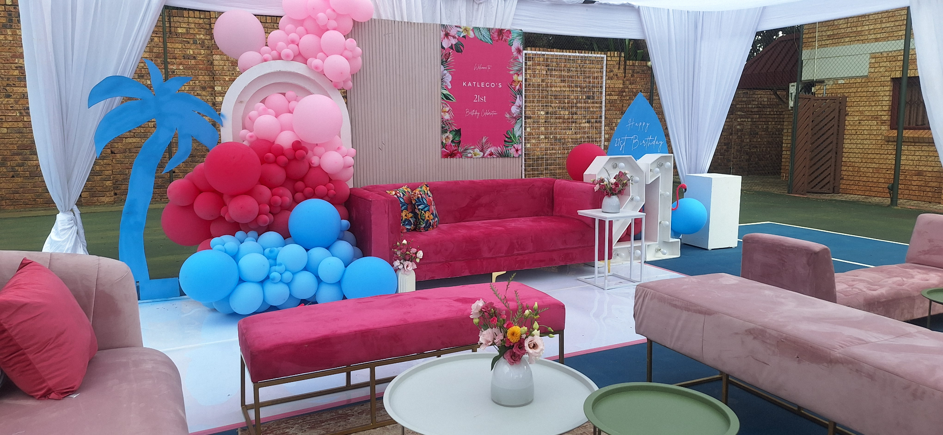 Birthdays event styled by Arose Events