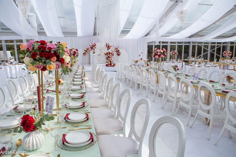 Weddings event styled by Arose Events
